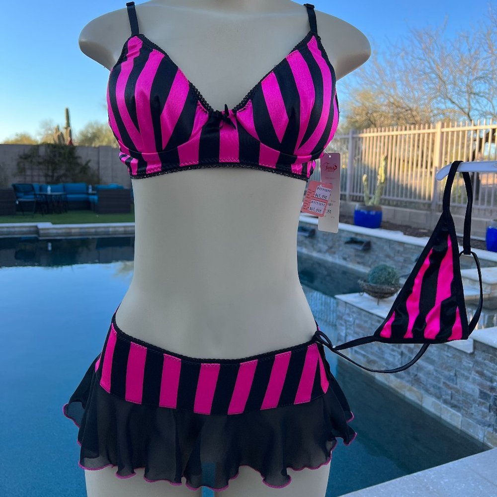3 piece matching lingerie